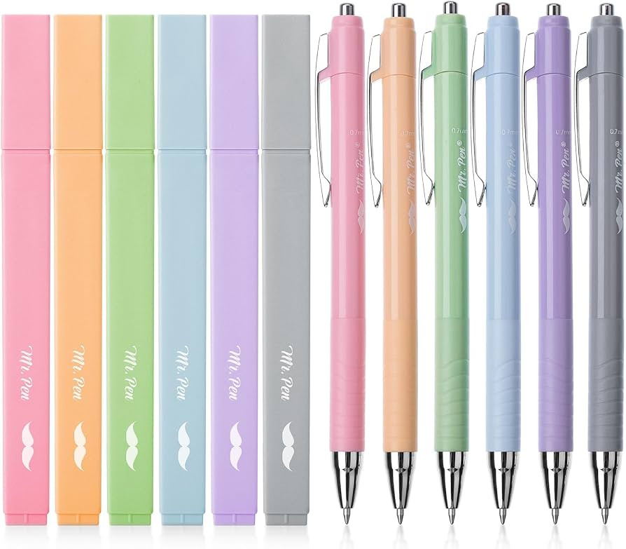 Mr. Pen- Aesthetic Highlighters and Pens, 12 Pack, Assorted Colors Bible Highlighters, Colorful I... | Amazon (US)