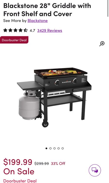 WayDay super good deal on a Blackstone grill! This is one of my all time favorite purchases. If you don’t have one, you need one!! Confirmed by everyone I know that owns one  

#LTKxWayDay #LTKSaleAlert #LTKHome