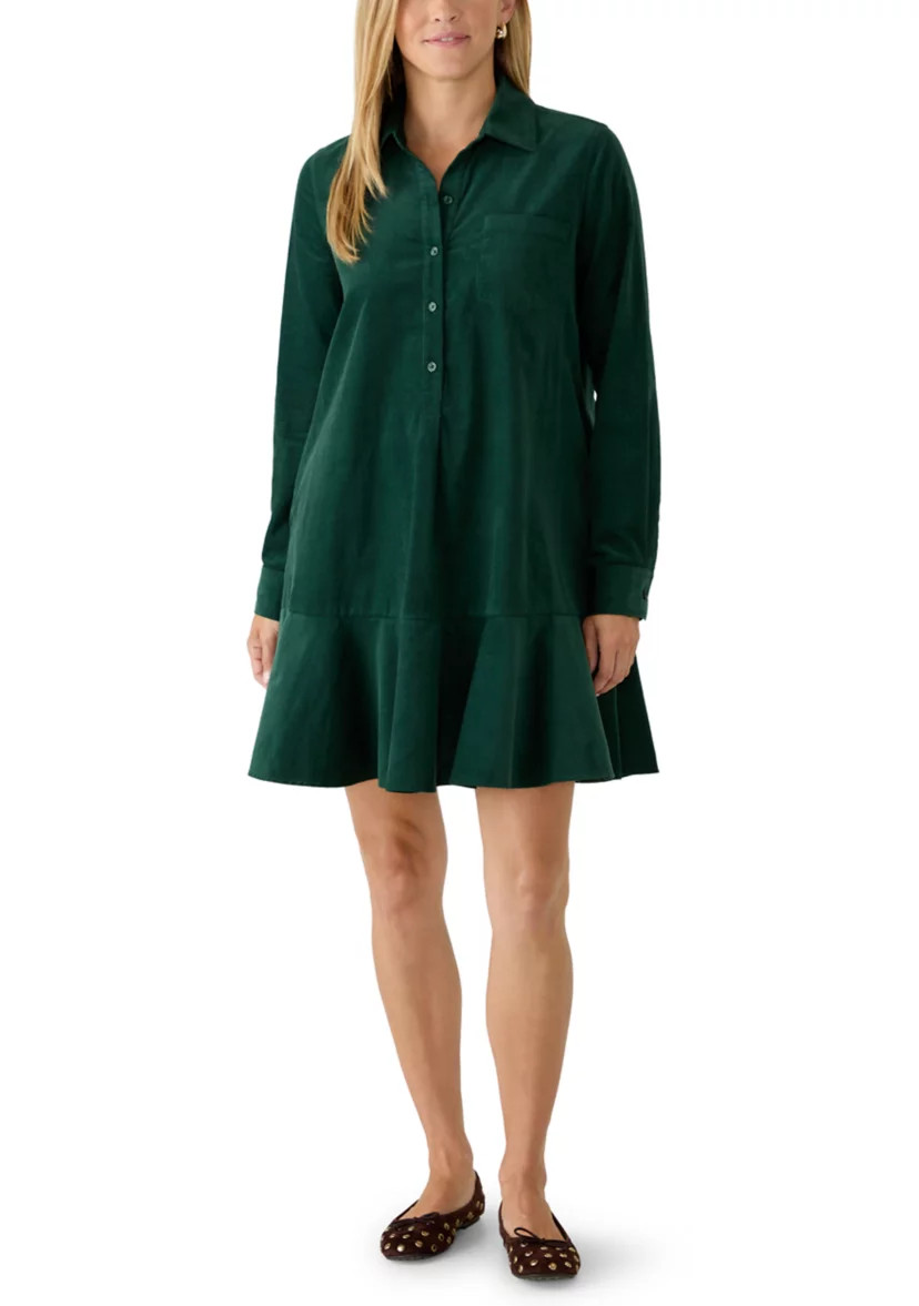 Women's Long Sleeve Tiered Mini Shirtdress | Belk