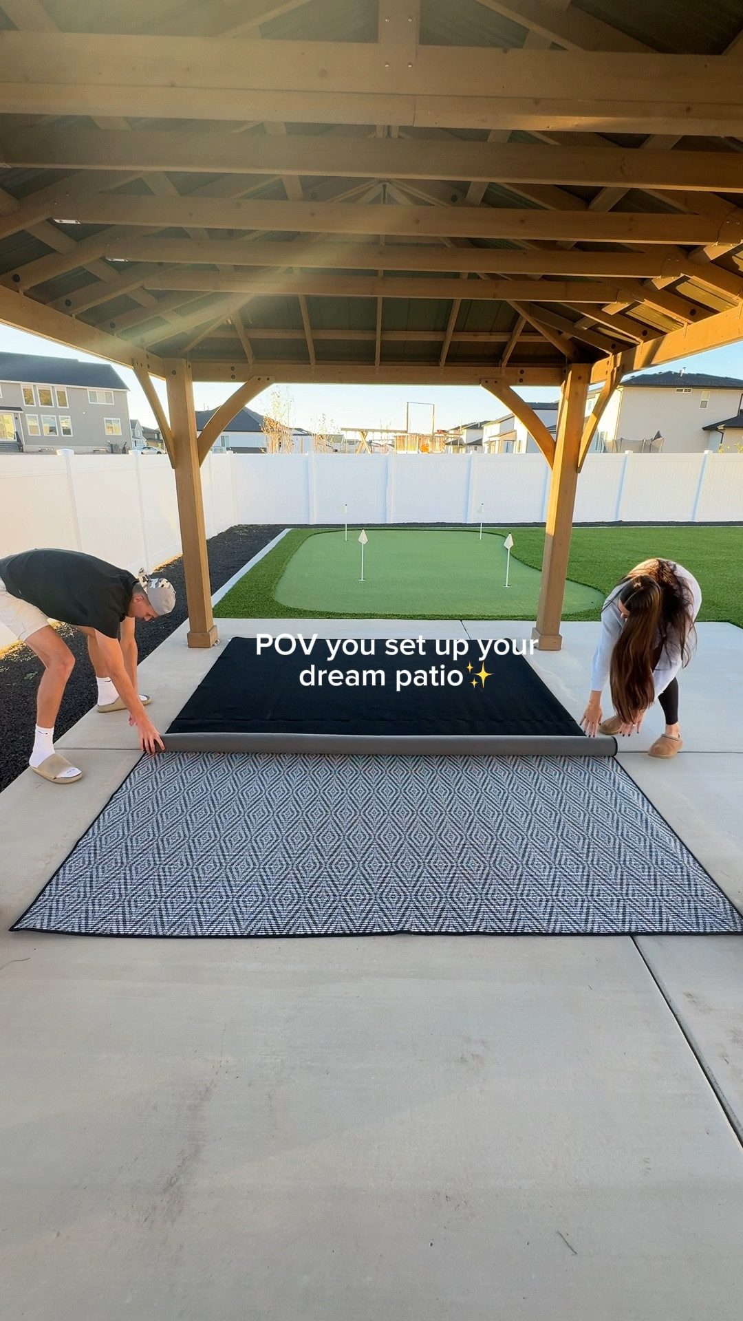 I’ll be out her until further notice ☺️ Code ‘THESTADLERFAM’ for 10% Ruggable #patiofurniture #ruggable #outdoorrug #patiorug #gazebo #homedepot

#LTKSeasonal