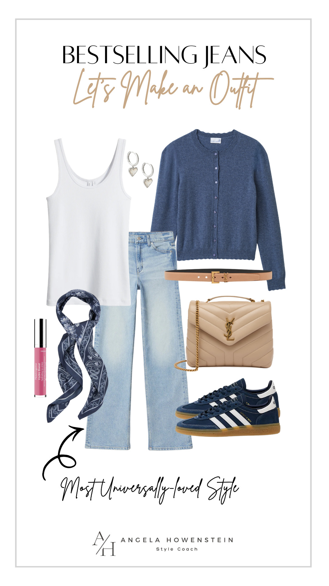 My most universally-loved jeans styled the easy way, tank, cardigan, scarf, and sneakers. Casual, classic, and on repeat. 

 

#LTKgrwm #LTKootd #LTKOver40