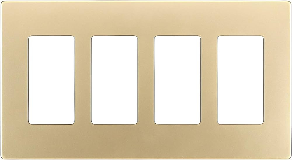 ENERLITES Elite Series Screwless Decorator Wall Plate Child Safe Outlet Cover, Gloss Finish, Size... | Amazon (US)