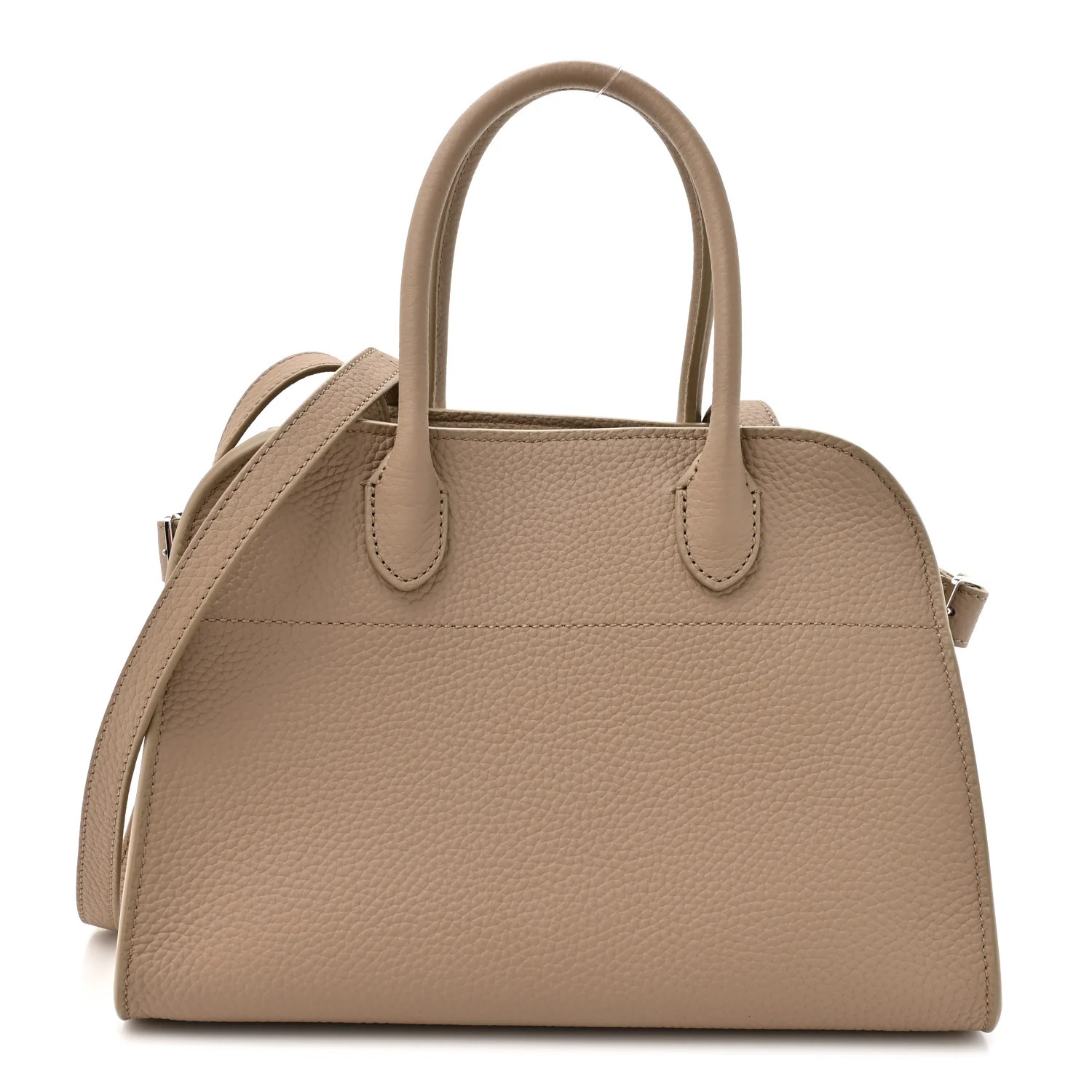 Grained Calfskin Soft Margaux 10 Bag Dark Taupe | FASHIONPHILE (US)