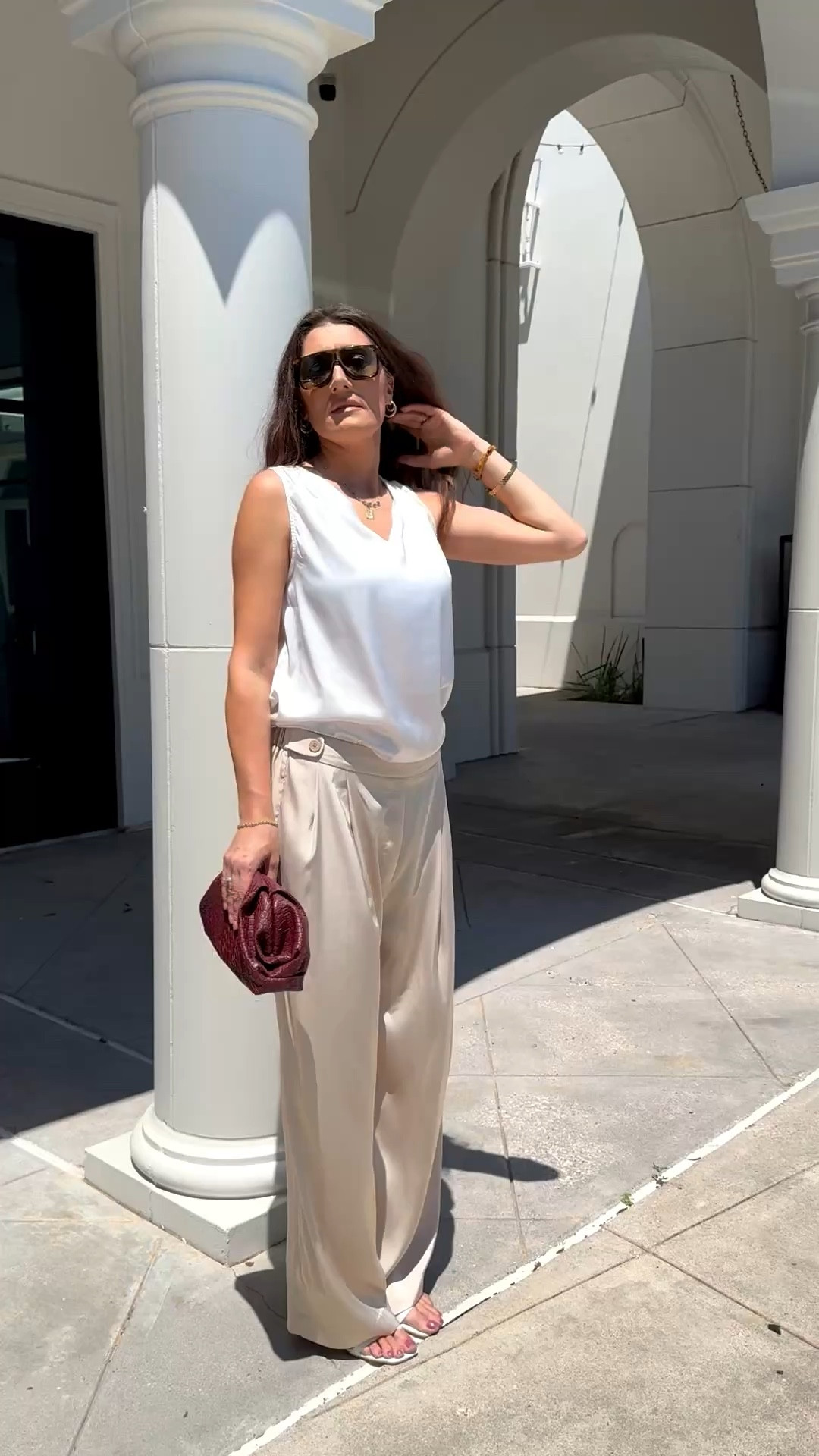 Obsessed with how this silk top flows and feels.

This silk top is honestly such a staple piece. The fabric feels super soft and lightweight, perfect for warm weather, and it drapes really nicely without clinging. I love how versatile it is—you can dress it up with tailored pants or keep it casual. 



#LTKootd #LTKSaleAlert #LTKMothersDay