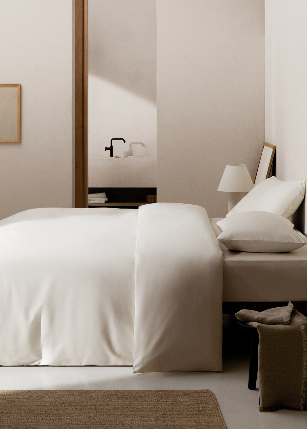 Satin duvet cover for king bed | MANGO (US)