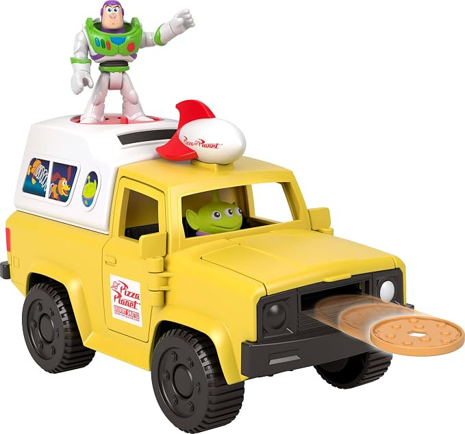 Fisher-Price Imaginext Disney and Pixar Toy Story Pizza Planet Truck with 3-inch Buzz Lightyear &... | Amazon (US)