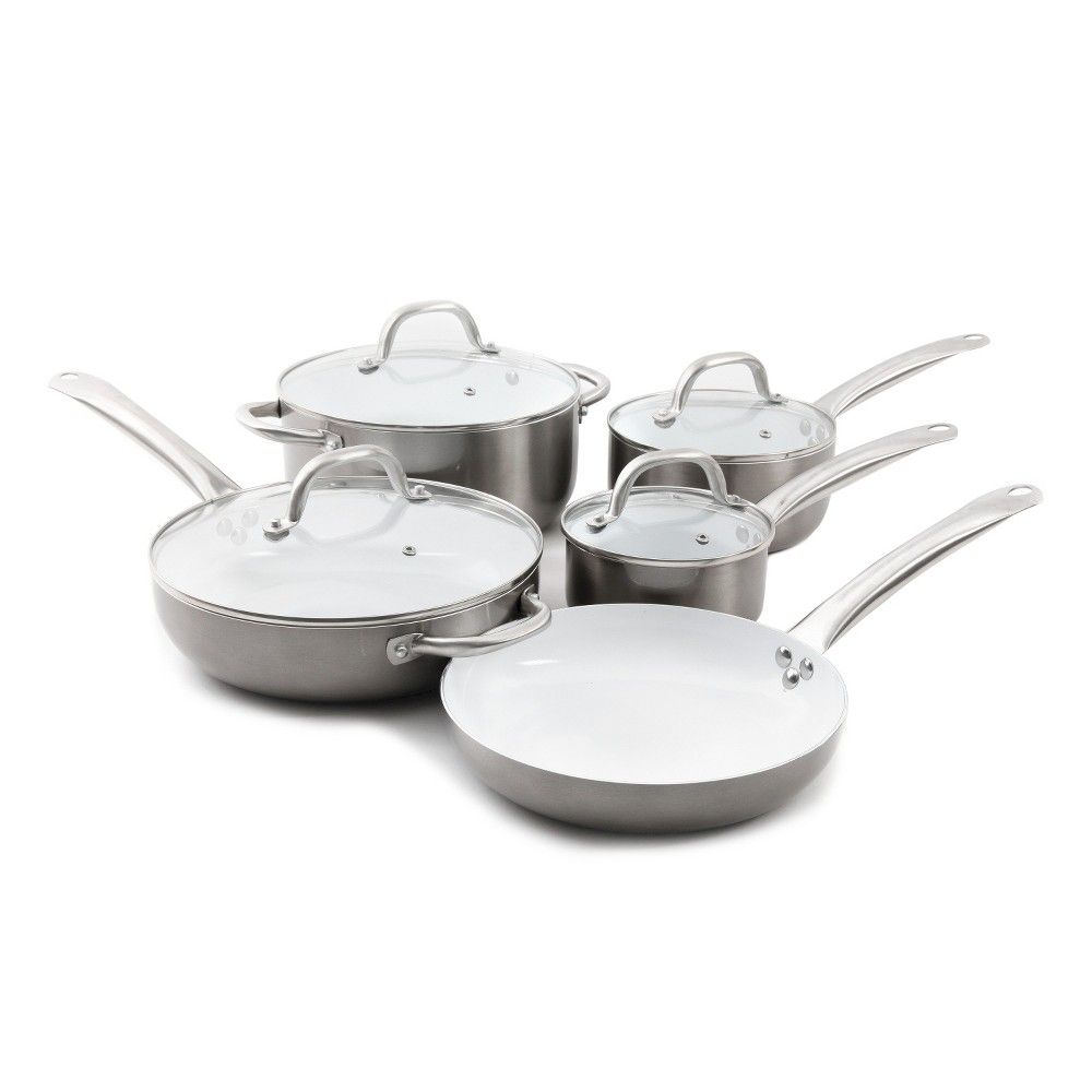 Oster 9pc Ceramic Cookware Set Gray | Target