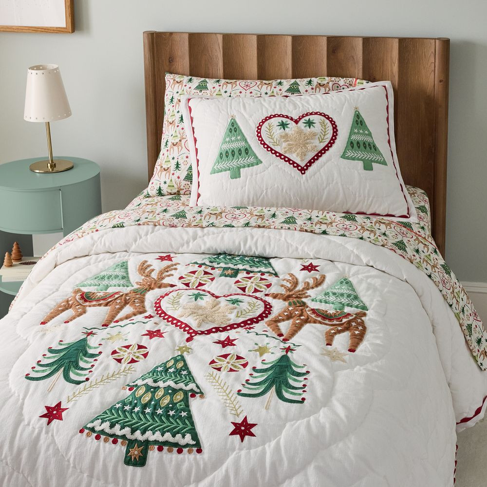 Scandi Christmas Quilt &amp; Shams | West Elm (US)