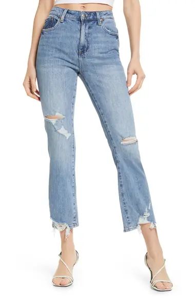 Pistola Lennon Distressed High Waist Ankle Bootcut Jeans (Grove Distressed) | Nordstrom