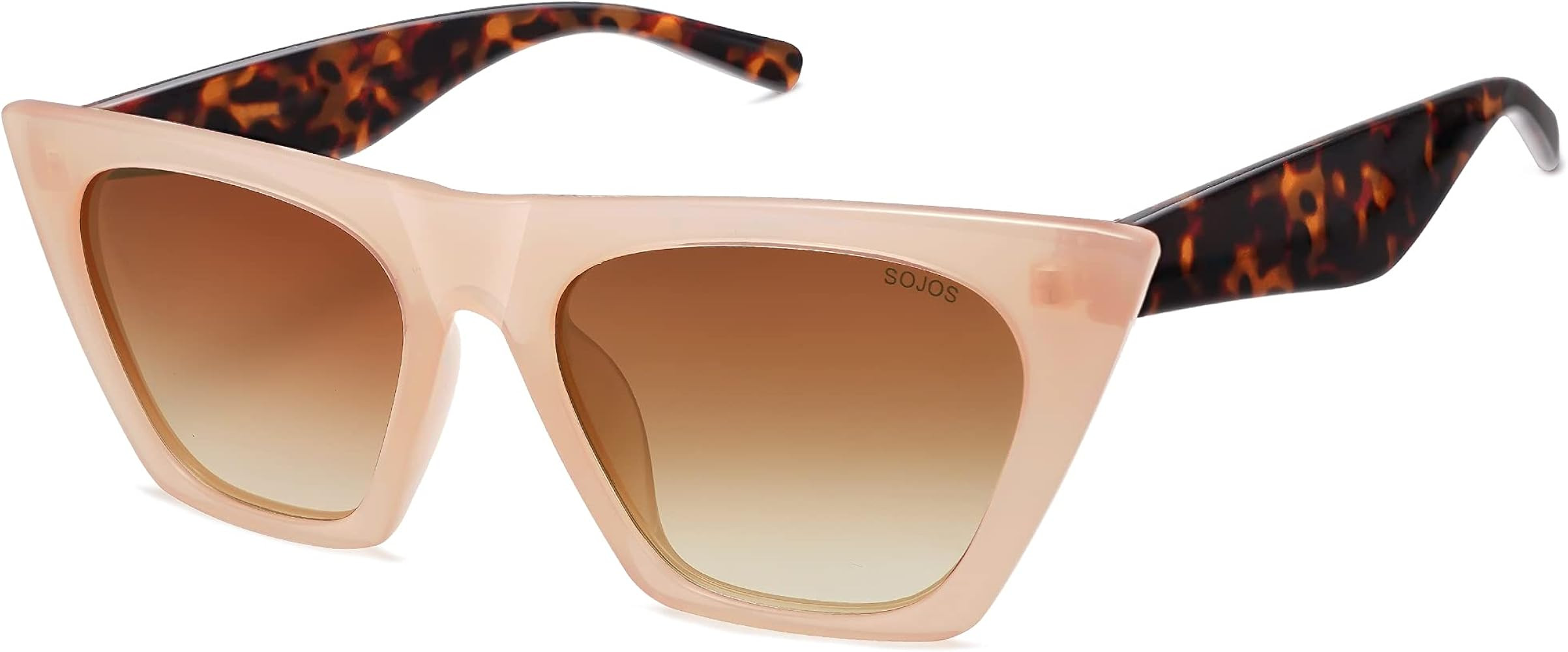 SOJOS Trendy Oversized Square Cateye Polarized Sunglasses Womens Big Frame Shades SJ2115 | Amazon (US)