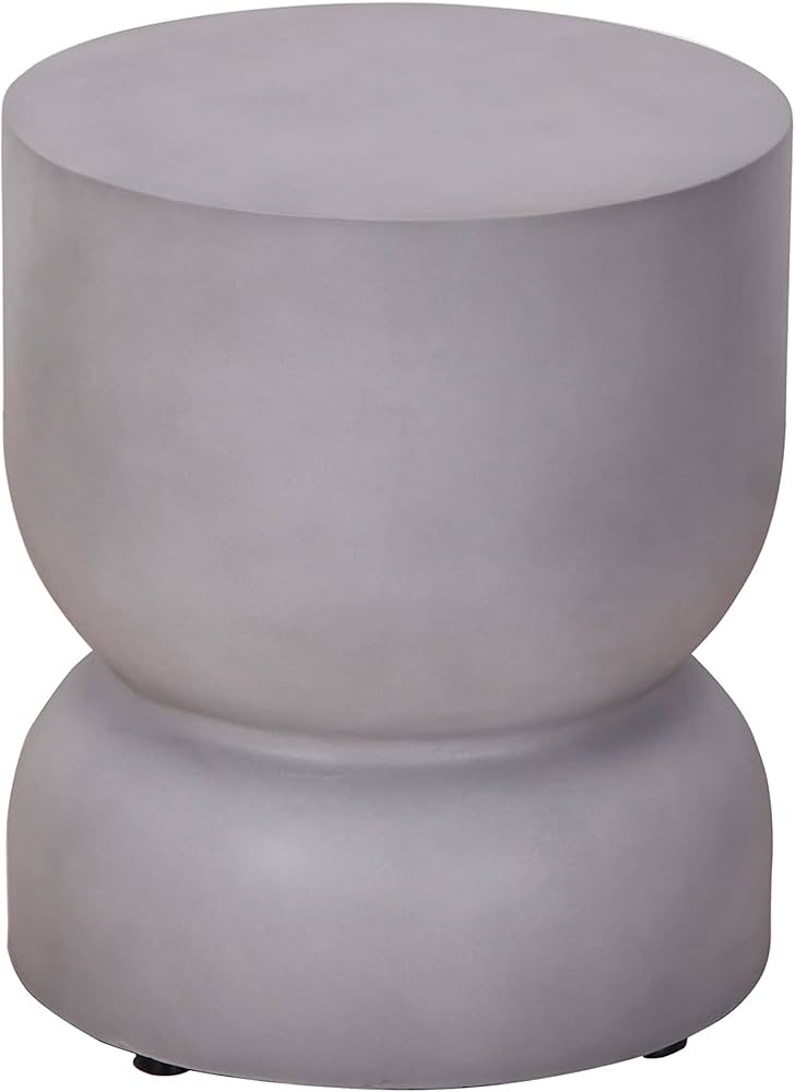 End Table Modern Concrete Accent Table Outdoor Side Table Garden Stool Plant Stand for Patio Gard... | Amazon (US)