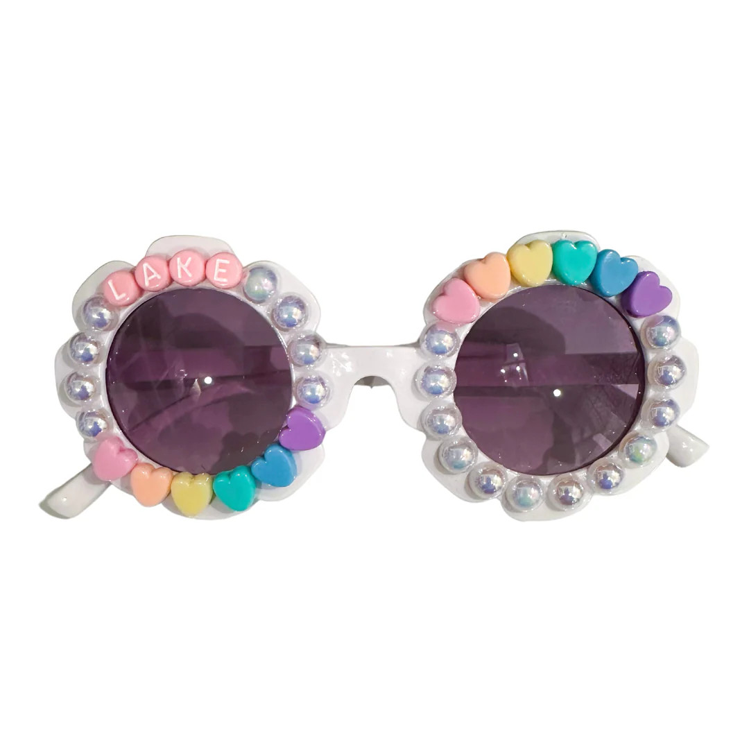 Milas Sunny World Custom Heart Sunnies - White | JoJo Mommy
