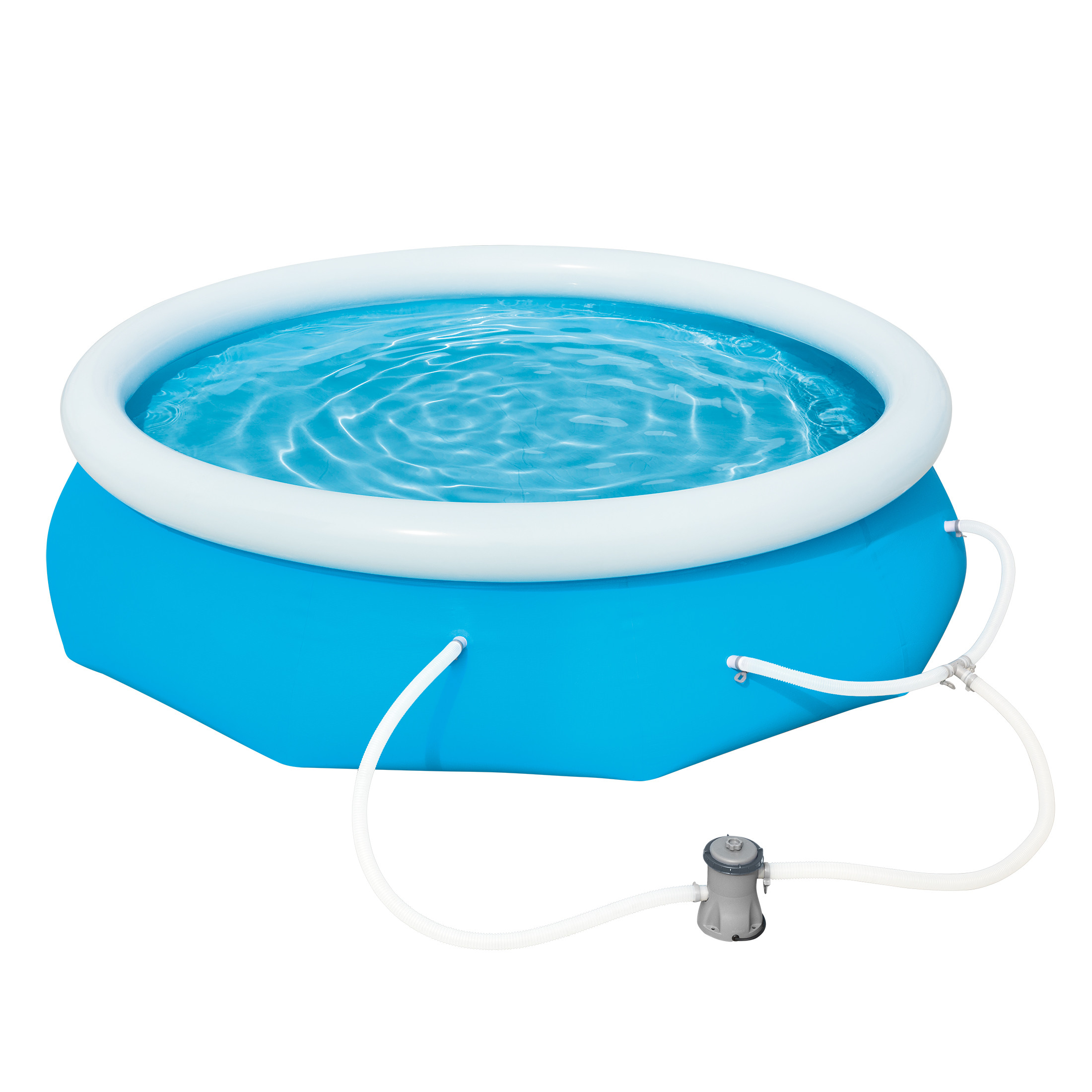 Bluescape Fast Set 10’ x 30” Round Inflatable Soft Sided Above Ground Pool Set | Walmart (US)