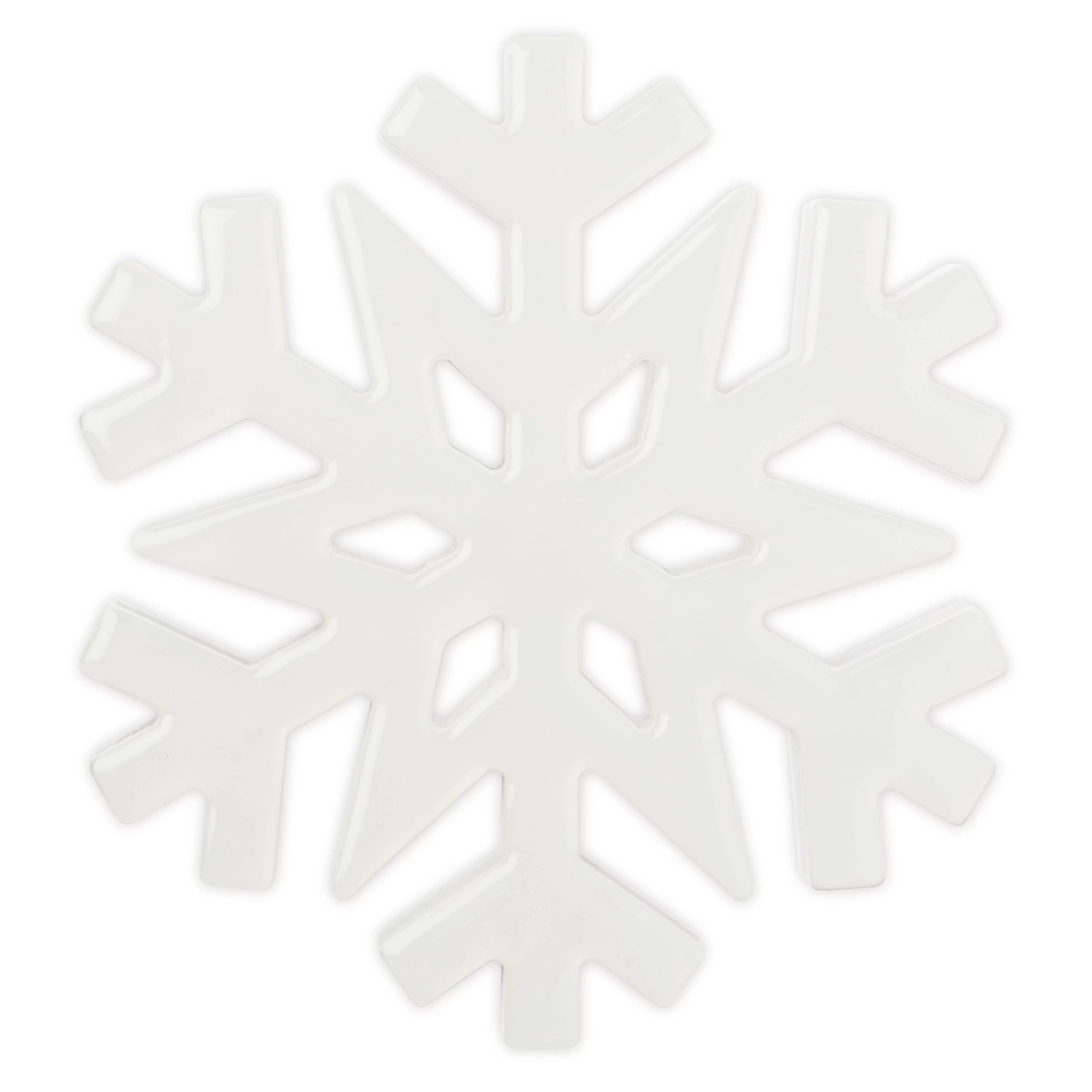 Holiday Time 7 inch Snowflake White Tabletop Décor - Walmart.com | Walmart (US)