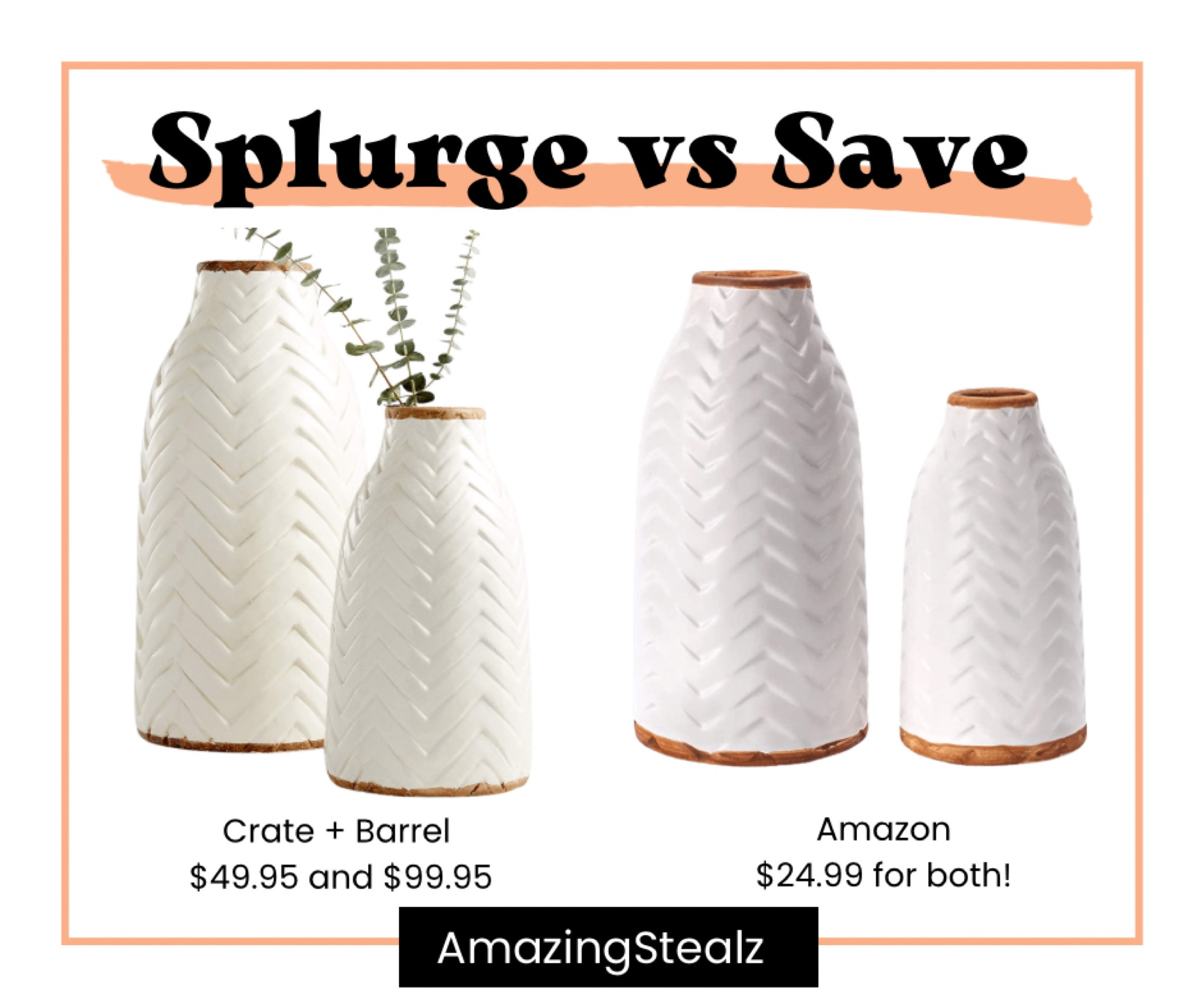 Crate and Barrel Vase Dupe. Adra Vase  

#LTKunder50 #LTKhome #LTKstyletip