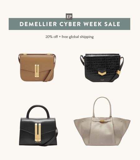 DeMellier Black Friday sale: 20% off + free worldwide shipping with code BF20 // well made, chic yet classic handbags and purses. The cross-body bags I’ve tried on have been petite-friendly! 

#LTKitbag #LTKHoliday #LTKCyberweek