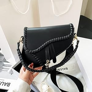 JBB Women Saddle Shoulder Bag Clutch Purse Small Crossbody Bag Satchel Bags Handbag PU Leather | Amazon (US)