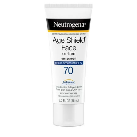 Neutrogena Age Shield Face Oil-Free Sunscreen SPF 70 Sunblock 3 fl oz | Walmart (US)