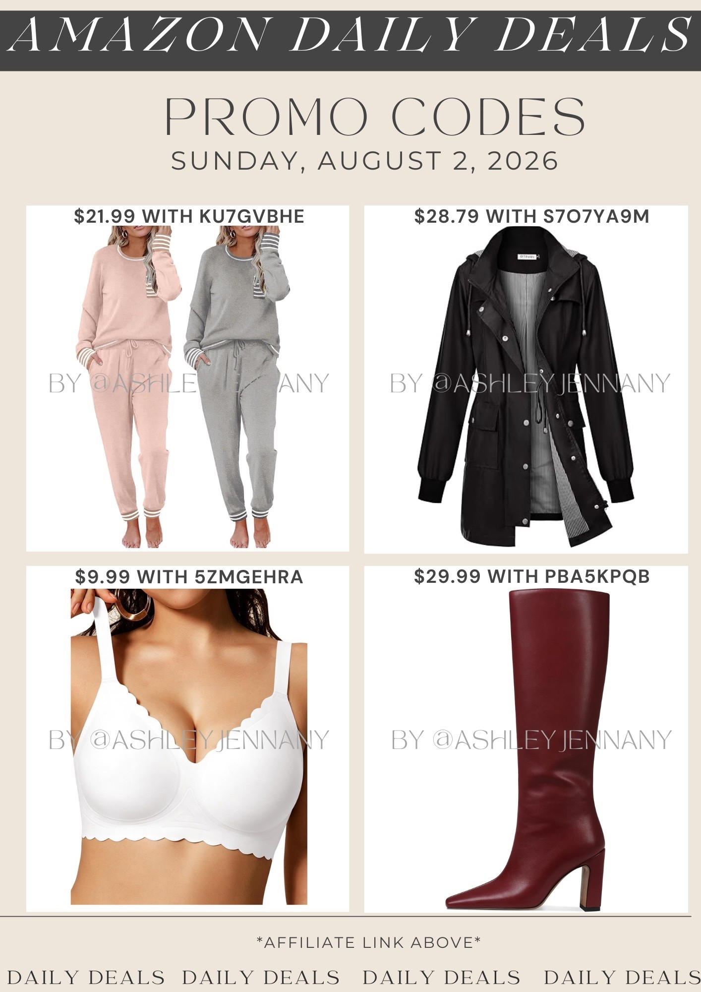 Amazon deals

#LTKSeasonal #LTKMidsize #LTKSaleAlert