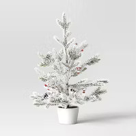 Lightly Flocked Red Berry Artificial Tree - Threshold™ | Target