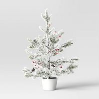 Lightly Flocked Red Berry Artificial Tree - Threshold™ | Target