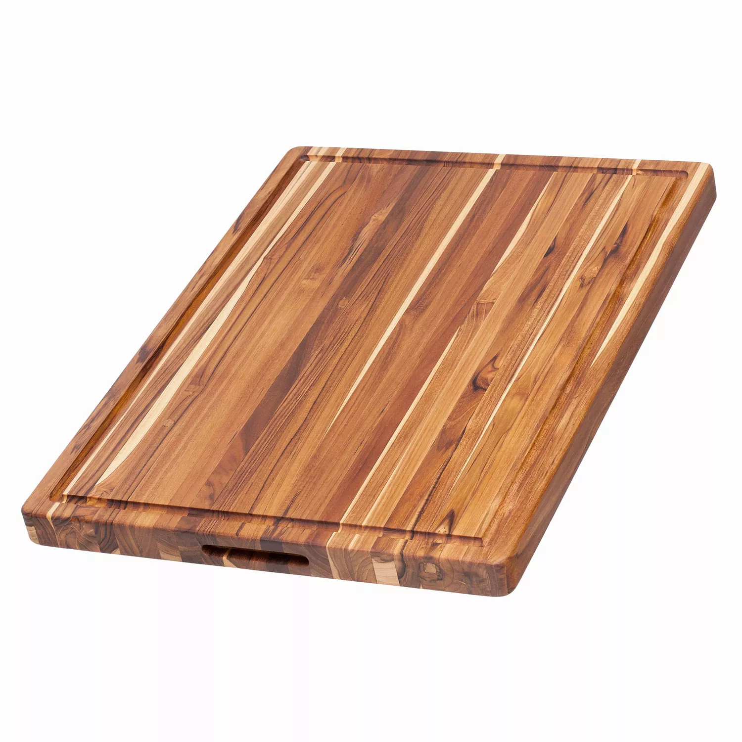 Teakhaus Heavy-duty Reversible Board with Juice Canal and Hand Grips | Sur La Table