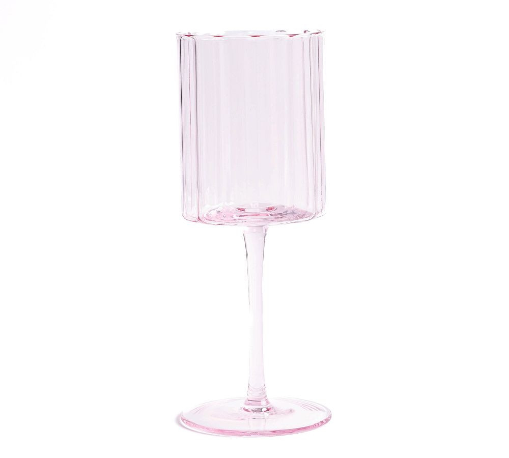 Scalloped Rim Wine Glass | Pottery Barn (US)
