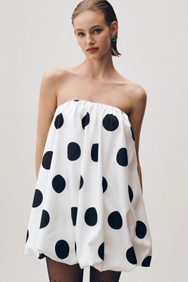 Endless Rose Strapless Bubble-Hem Mini Dress | Anthropologie (US)