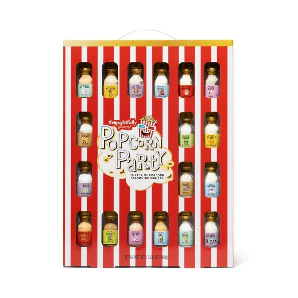 Thoughtfully Gourmet, Popcorn Party Popcorn Seasoning Variety Pack Gift Set, Set of 18 - Walmart.... | Walmart (US)