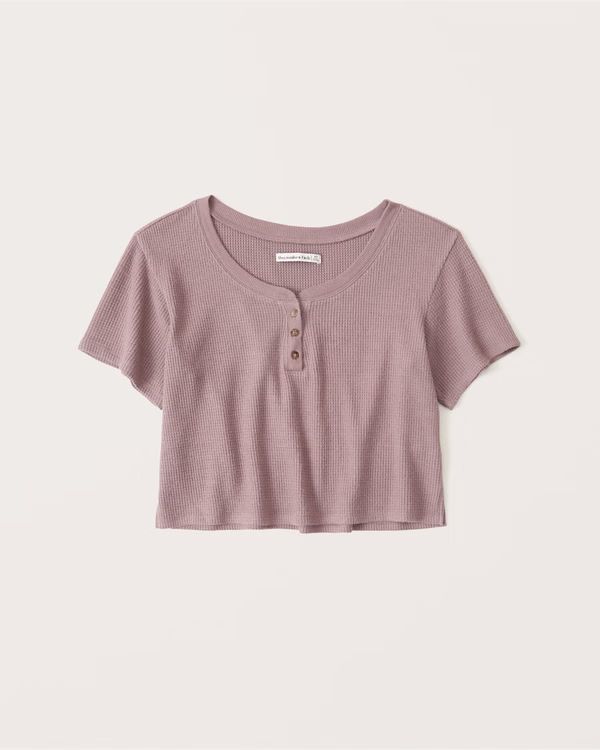 Waffle Lounge Henley Tee | Abercrombie & Fitch (US)