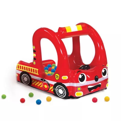 Banzai Rescue Fire Truck Inflatable Ball Pit with Soft-Touch Balls | buybuy BABY | buybuy BABY