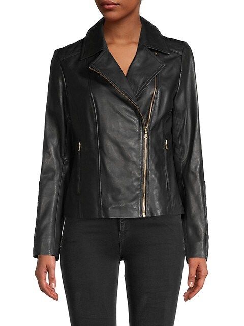 Lambskin Leather Biker Jacket | Saks Fifth Avenue OFF 5TH