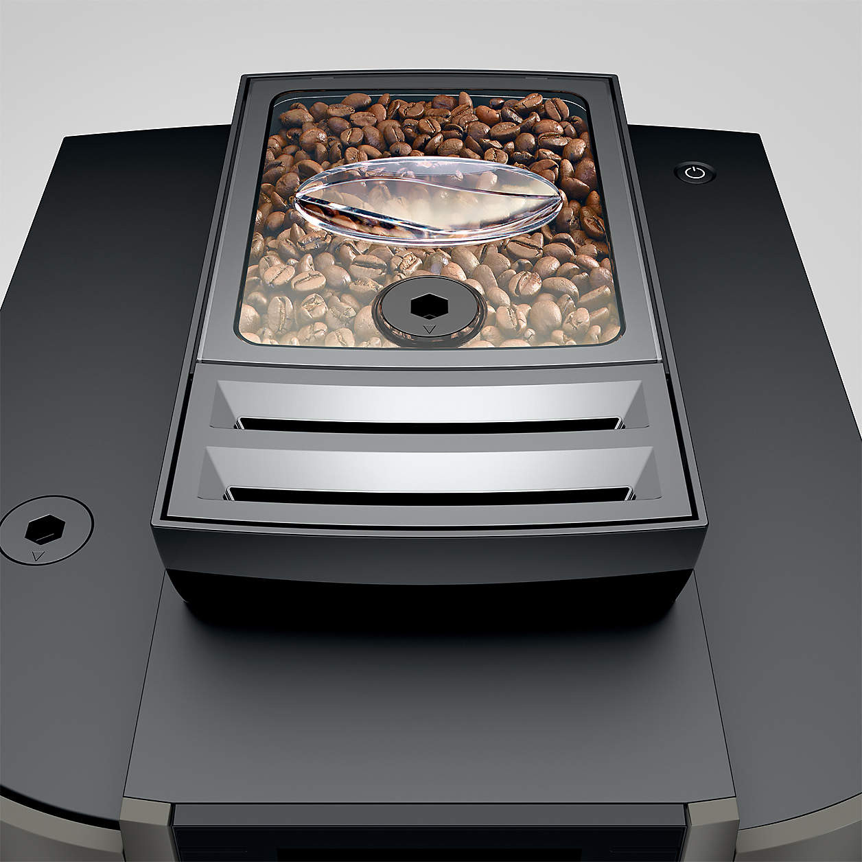 JURA W8 Dark Inox Espresso Machine | Crate & Barrel | Crate & Barrel