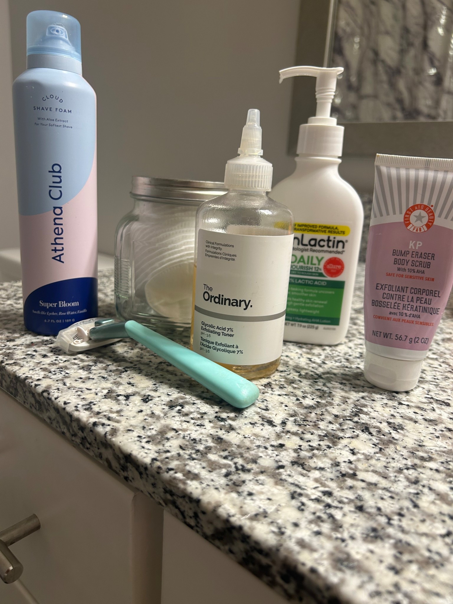 MUST haves for my keratosis pilaris (KP) or “strawberry skin”. I’ve struggled with KP for around 10 years and i can say this routine keeps my legs very smooth. The Amlactin truly saved me. 

#LTKFindsUnder100 #LTKBeauty #LTKSaleAlert