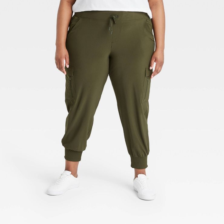 Women's Stretch Woven Tapered Cargo Pants - All in Motion™ | Target