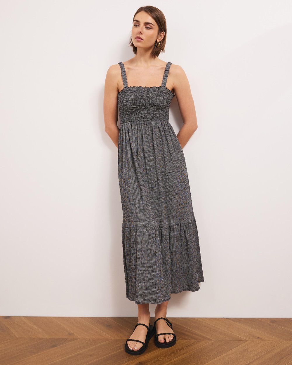 Estelle Gingham Midi Dress | THE ICONIC (AU & NZ)