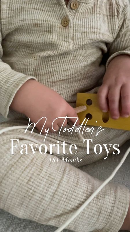 My Toddler’s Favorite Toys (18+ Months)

Wooden Threader. A great, Montessori toy that facilitates hand-eye coordination and motor skills. Also very portable!

Bubble Machine. An obvious favorite — toddlers cannot get enough of bubbles! I’m pretty sure bubble was Owen’s third word after ‘Dada’ and ‘Mama’. 

Light Switch Box. Owen has an affinity for switches and nobs so this box has been a great toy for him. And keeps him away from the stove nobs and power strips we have around the house 💪🏻

Ride Along Cars. Owen received this fire truck as a gift when he was born but only recently has been big enough to enjoy it. He loves pushing it around more than riding it. We also have a plastic version that he adores too. 

Indestructible Books. My friend told me about these in March after I complained about the money I was losing to books. Despite my best effort Owen went through a phase where he’d rip, chew and tear every book in sight. These have saved us so much money and are still the books he asks me to read him the most.

Play Arches. My MIL gifted these arches when he turned one and they’ve been a perennial favorite since. He’s now big enough to stack them and carry them around the house too. I suspect we’ll get a lot of use out of them in the coming years!

Poppers. The ultimate distraction. As you can see, ours is pretty worn down from love! Another great fidget toy to help with motor skills and keep him entertained during restaurant and coffee shop stops. I always have one packed in my diaper bag!

Wood Shape Peg Board. A gift from my cousin, this toy has become one of Owen’s favorites! It’s helped him learn more complex problem-solving skills as well as shapes and colors!

#LTKfamily #LTKbump #LTKkids