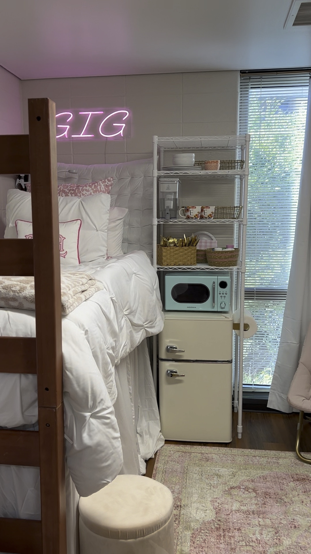 Texas A&M Aggies girls dorm room tour  Aston hall
Commons. Pink, gold, and white room. Gig Em. Howdy Reveille 

#LTKFindsUnder100 #LTKBacktoSchool #LTKU
