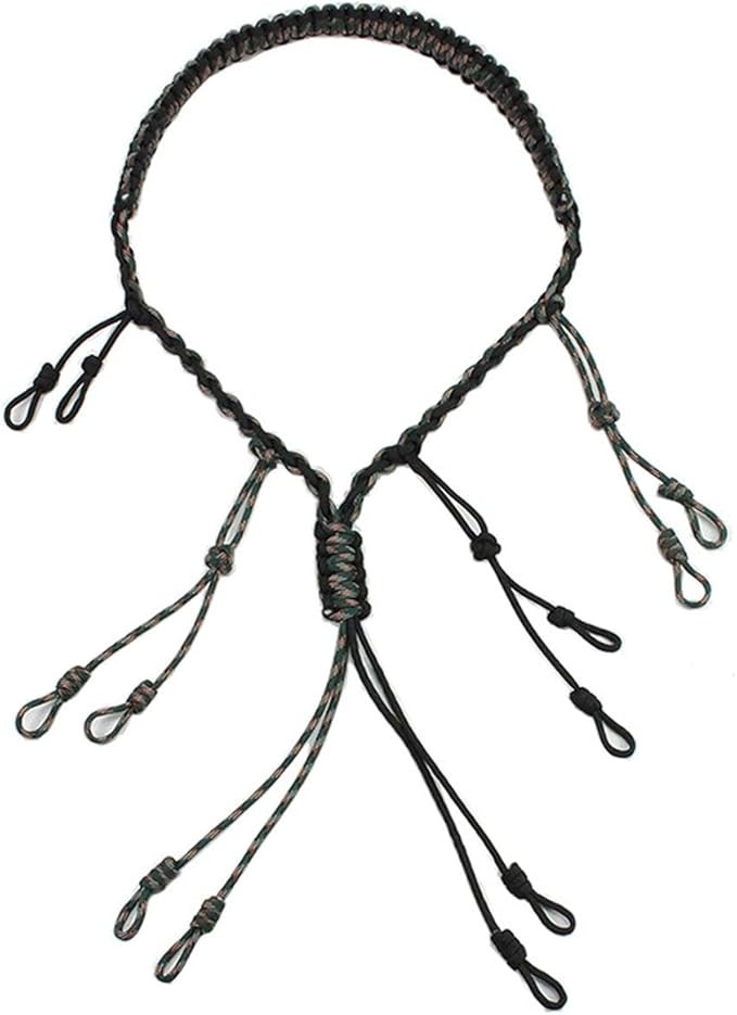 Waterfowl Lanyard Duck Call Lanyard with 12 Adjustable Loops for Pheasant Waterfowl Hand Braided ... | Amazon (US)
