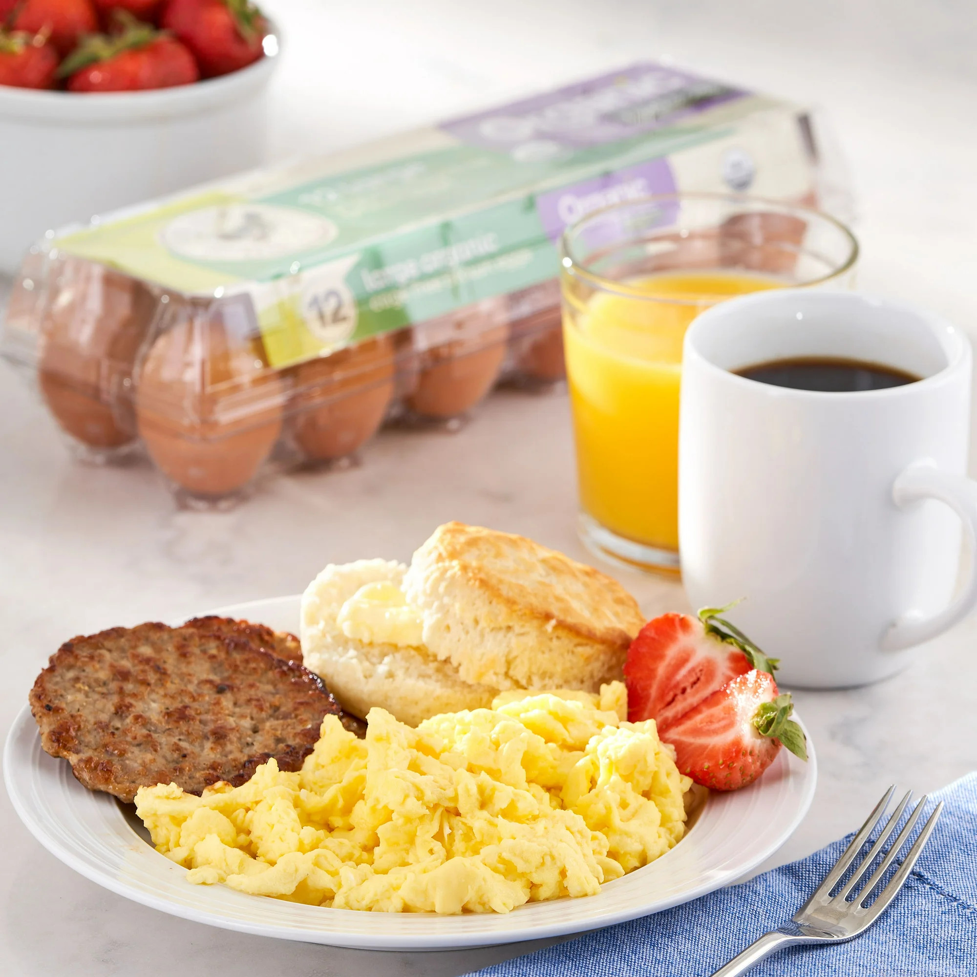 Marketside Organic Cage Free Large Brown Eggs, 12 Count | Walmart (US)