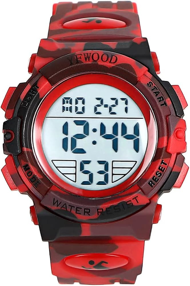 YFWOOD Kids Digital Watch Waterproof Outdoor Watches Children Casual Electronic Analog Quartz Wri... | Amazon (US)