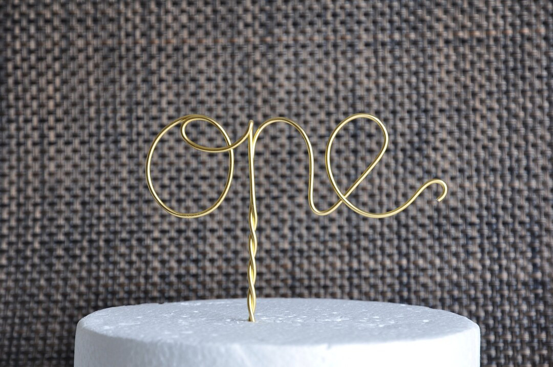 One First Birthday Cake Topper 1st Birthday Smash Cake Photo Prop Gold, Silver, Two, Uno, Dos, Th... | Etsy (US)