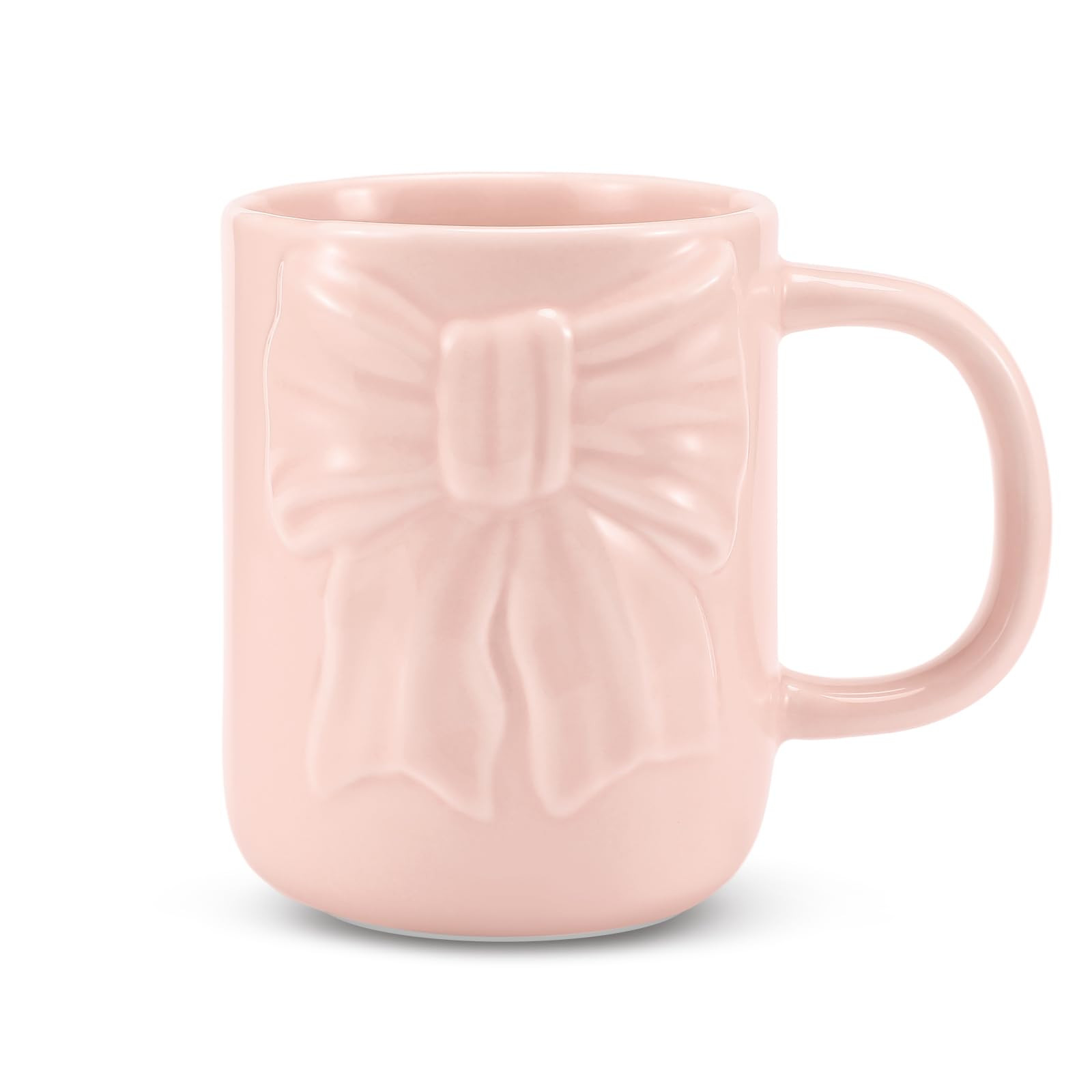 Bow Coffee Mug Coquette Ceramic Bow Mug 13 oz Charming Pink Coquette Cups with Handle Porcelain C... | Amazon (US)