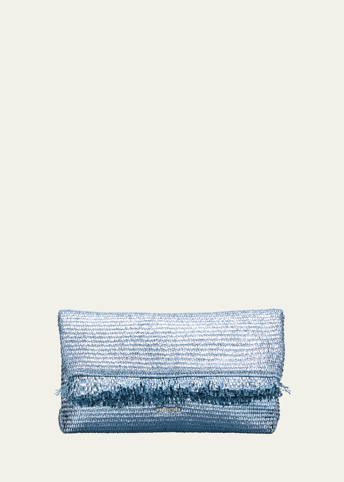 Cult Gaia Shanti Mini Metallic Woven Clutch Bag | Bergdorf Goodman