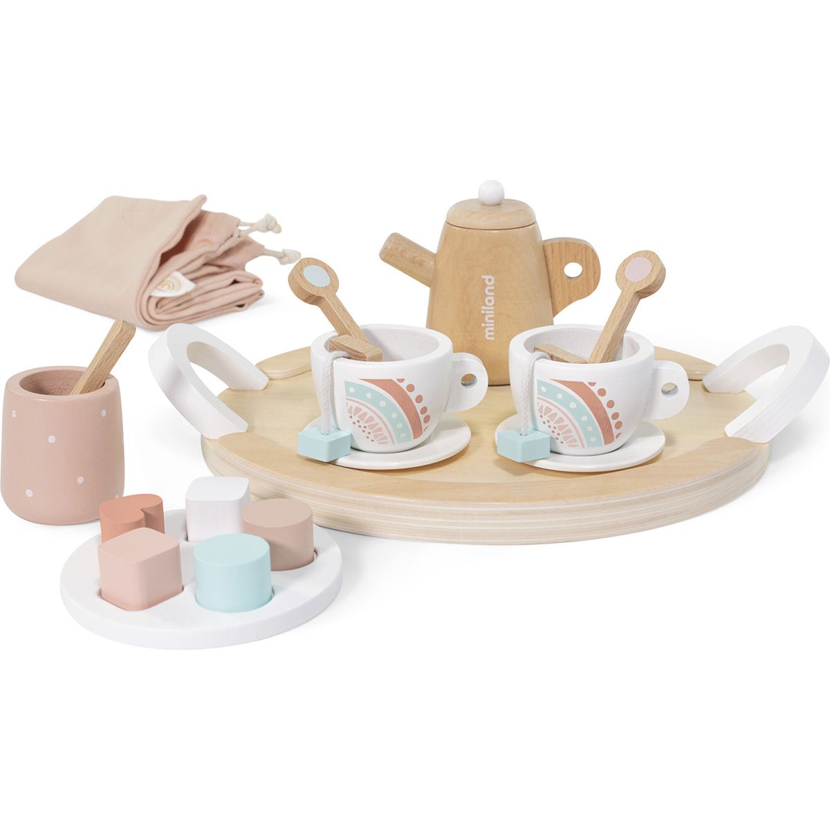 Miniland Doll Wooden Tea Set | The Tot