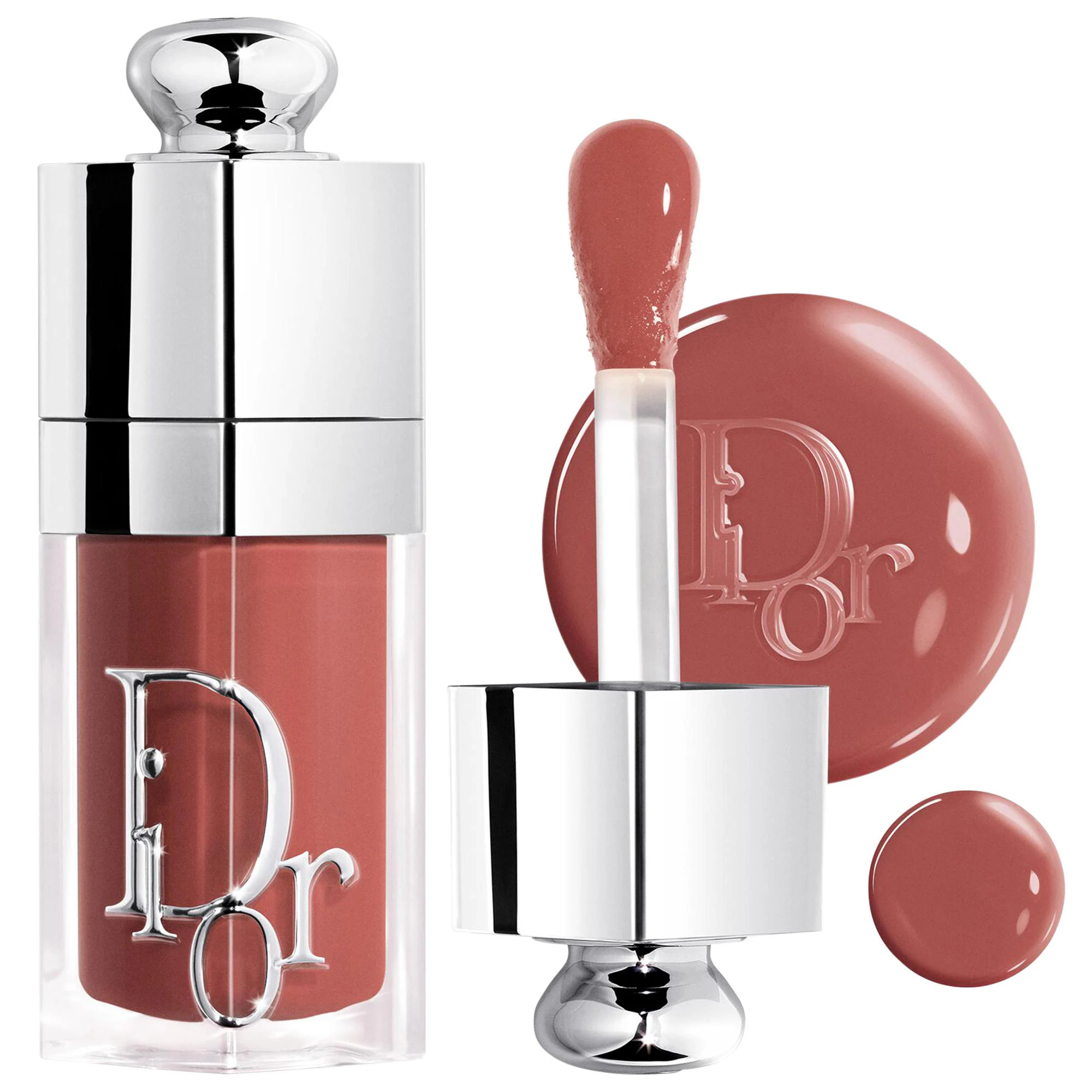 DIOR Lip Glow Oil Hydrating High-Shine Gloss 081 Latte 0.2 oz/6 mL | Sephora (US)
