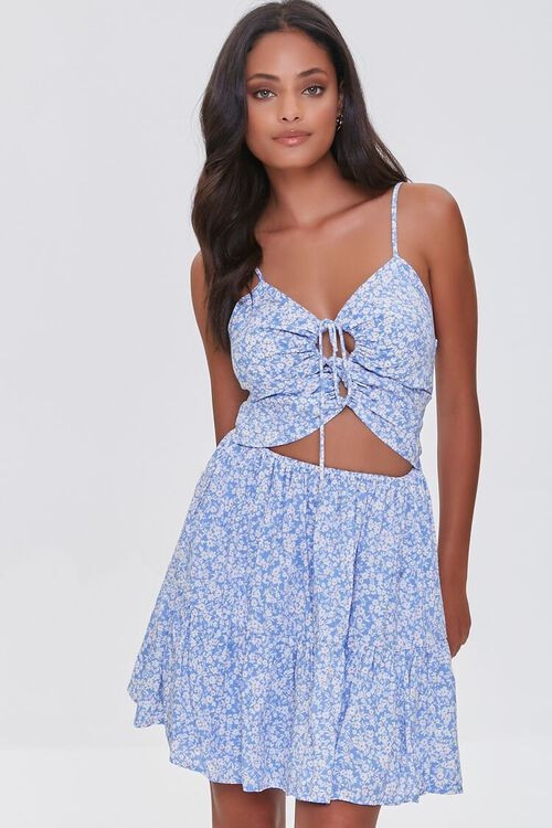 Cutout Floral Print Mini Dress | Forever 21 (US)