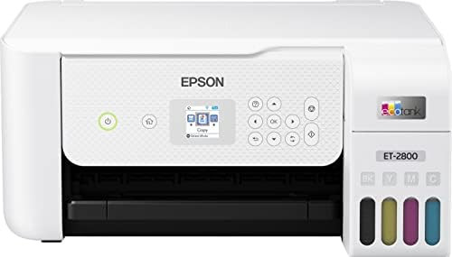 Epson EcoTank ET-28 00 Wireless All-in-One Color Inkjet Cartridge-Free Supertank Printer - Print ... | Amazon (US)