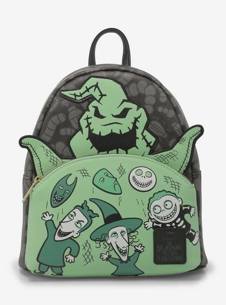 Loungefly The Nightmare Before Christmas Oogie Boogie Glow-In-The-Dark Mini Backpack | Hot Topic