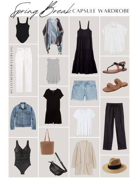Spring break capsule wardrobe 

The shoes/accessories are linked on this post and the clothing items are linked on another post. I can only link 16 items in one post so the capsule will be divided into 2 posts. 